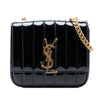 Saint Laurent Small Patent Monogram Vicky Chain Bag Secondhand