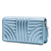 Prada Metallic Soft Calf Impunture Diagramme Wallet on Chain Secondhand