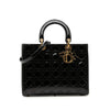 Dior Large Patent Cannage Lady Dior Secondhand
