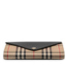 Secondhand Burberry House Check Canvas and Leather Hannah Wallet on Strap