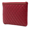 Chanel Medium Quilted Lambskin Chain Boy O Case Clutch Secondhand