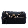 Chanel CC Quilted Jersey Wild Stitch Vanity Bag Secondhand