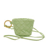 Secondhand Bottega Veneta Nappa Intrecciato Cup Coin Pouch with Strap