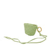 Secondhand Bottega Veneta Nappa Intrecciato Cup Coin Pouch with Strap