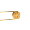 Hermès Gold Plated Clou de Selle Safety Pin Brooch Secondhand