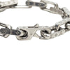 Louis Vuitton Stainless Steel Monogram Chain Bracelet L Secondhand