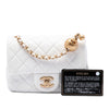 Chanel Mini Square Classic Lambskin Pearl Crush Single Flap Secondhand