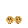 Chanel Gold Plated and Silver Plated CC Round Clip On Earrings Secondhand