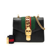 Gucci Mini Calfskin Web Sylvie Chain Satchel Secondhand