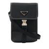Prada Saffiano Trimmed Re Nylon Phone Case Secondhand