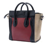 Celine Nano Tricolor Calfskin and Suede Luggage Tote Secondhand