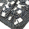 Chanel Medium Cotton Striped Double Flap Secondhand