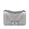 Chanel Small Chevron Stitched Calfskin Boy Flap Secondhand