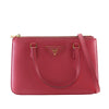 Prada Mini Saffiano Lux Galleria Double Zip Satchel Secondhand
