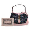 Gucci Limited Edition Mini GG Embroidered Denim Floral Jackie 1961 Crossbody Secondhand