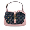 Gucci Limited Edition Mini GG Embroidered Denim Floral Jackie 1961 Crossbody Secondhand