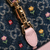 Gucci Limited Edition Mini GG Embroidered Denim Floral Jackie 1961 Crossbody Secondhand
