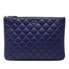 Chanel Medium CC Quilted Lambskin O Case Clutch Secondhand
