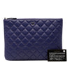 Chanel Medium CC Quilted Lambskin O Case Clutch Secondhand