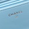 Chanel CC Quilted Denim Wallet on Chain Secondhand