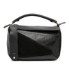 LOEWE Medium Calfskin and Suede Puzzle Satchel Secondhand