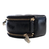 Chanel Quilted Glazed Lambskin Handle With Care Round Vanity Case with Chain Secondhand