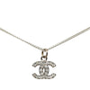 Chanel CC Brass Strass Pendant Necklace Secondhand