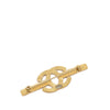 Chanel CC Gold Plated Strass Bar Brooch Secondhand