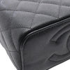 Chanel Small CC Quilted Caviar Vanity Case With Chain Secondhand