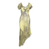 Secondhand Roberto Cavalli Leaf Printed Dress - '90s