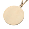Chanel CC Gold Plated and Enamel Camellia Round Pendant Necklace Secondhand