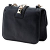 Valentino Mini Leather Rockstud Glam Lock Crossbody Secondhand