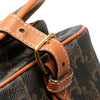 Celine Medium Triomphe Coated Canvas Folco Crossbody Secondhand