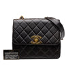 Chanel XL CC Quilted Lambskin Square Single Flap Secondhand