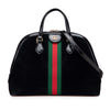Gucci Medium Suede Ophidia Web Dome Satchel Secondhand