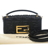 Fendi Zucca Embossed Leather Baguette Phone Pouch Satchel Secondhand