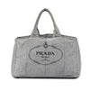 Prada Large Canvas Canapa Logo Tote Secondhand