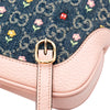 Gucci Limited Edition Mini GG Denim Embroidered Floral Jackie 1961 Crossbody Secondhand