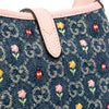 Gucci Limited Edition Mini GG Denim Embroidered Floral Jackie 1961 Crossbody Secondhand
