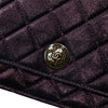 Chanel Quilted Iridescent Lambskin Tartan Button Wallet On Chain Secondhand