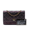 Chanel Quilted Iridescent Lambskin Tartan Button Wallet On Chain Secondhand