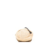 Fendi Zucca Pequin Jaquard and Straw Mon Tresor Bucket Bag Secondhand
