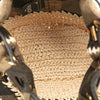 Fendi Zucca Pequin Jaquard and Straw Mon Tresor Bucket Bag Secondhand