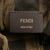 Fendi Zucca Pequin Jaquard and Straw Mon Tresor Bucket Bag Secondhand
