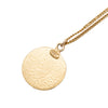 Chanel CC Gold Plated and Enamel Round Pendant Necklace Secondhand