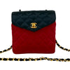 Chanel CC Bicolor Quilted Satin Crossbody Secondhand