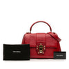 Dolce & Gabbana Small Embossed Leather Lucia Satchel Secondhand