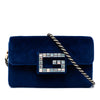 Gucci Crystal G Velvet Broadway Crossbody Secondhand