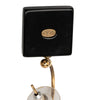 Chanel CC Gold Plated Resin and Faux Pearl Dice Drop Push Back Earrings Secondhand