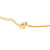 Dior Gold Plated Logo Pendant Necklace Secondhand